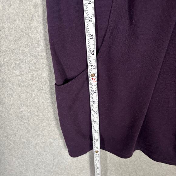 Appropriate Behavior Dress Junior 5 Purple Mini Knit Pleated Short Sleeve Career - Picture 5 of 11